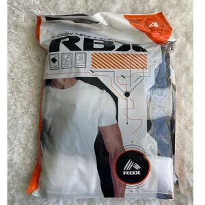 RBX Mens Crew Neck 100% Cotton TShirt 4 Pack Short Sleeve Tees Large NEW Comfy